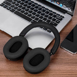 Geekria Silicone Earpads Cover Compatible with Sony WH-1000XM5, WH1000XM5 Wireless Headphones, Ear Cups Cover / Ear Cushions Cover Sweatproof & Easily Washable (Black)