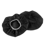 Geekria 100 Pairs Disposable Headphones Ear Cover for Small Call Center Headset Earcup, Stretchable Sanitary Ear Pads Cover, Hygienic Ear Cushion Protector (XS / Black)