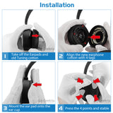 Geekria QuickFit Replacement Ear Pads for AKG Y500, Y 500 Headphones Ear Cushions, Headset Earpads, Ear Cups Cover Repair Parts (Black)