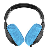 Geekria 100 Pairs Disposable Headphones Ear Cover for Large Over-Ear Headset Earcup, Stretchable Sanitary Ear Pads Cover, Hygienic Ear Cushion Protector (L / Blue)