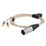 Geekria Apollo 4N OCC + Single-Crystal Silver Upgrade Audio Cable Compatible with Sennheiser HD700, Dual 2.5mm to XLR Replacement Headphones Cord for Hi-Resolution Audiophile (4 ft / 1.3 m)