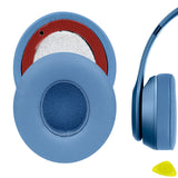 Geekria QuickFit Replacement Ear Pads for Beats Solo 4 Wireless On-Ear Headphones Ear Cushions, Headset Earpads, Ear Cups Cover Repair Parts (Blue)
