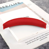 Geekria Mesh Fabric Headband Pad Compatible with Logitech G430, G930, F450, Headphones Replacement Band, Headset Head Top Cushion Cover Repair Part (Red).