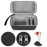 Geekria Shield Speaker Case Compatible with Sony LinkBuds Cover, Replacement Travel Hard Shell Portable Speaker Protective Carrying Bag with Cable Storage (Grey)