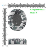 Geekria SNAP Magnetic Ear Pads for Beats Studio 3, Studio 2 Wireless Headphones, Series Easy Switch Ear Cushions, Exchange Earpads in Seconds (Camouflage Protein Leather, 1 Pair)