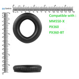 Geekria QuickFit Replacement Ear Pads for Sennheiser MM550-X, PX360, PX360-BT Headphones Ear Cushions, Headset Earpads, Ear Cups Cover Repair Parts (Black)
