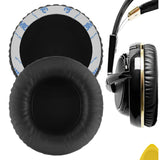 Geekria QuickFit Replacement Ear Pads for SteelSeries Siberia V1, Siberia V2, Siberia V3 Prism Gaming Headphones Ear Cushions, Headset Earpads, Ear Cups Cover Repair Parts (Black)