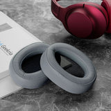 Geekria QuickFit Replacement Ear Pads for Sony MDR-100ABN WH-H900N Headphones Ear Cushions, Headset Earpads, Ear Cups Cover Repair Parts (Grayish Green)