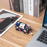 Geekria Earbuds Carrying Pouch Compatible with Sennheiser Momentum True Wireless 3 Momentum True Wireless 4 TWS Case Cover, Replacement Protective Earphones Travel Bag (Blue)