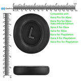 Geekria QuickFit Replacement Ear Pads for Razer Kaira Pro, Kaira Pro Halo Infinite Edition, Kaira X, Kaira Headphones Ear Cushions, Headset Earpads, Ear Cups Cover Repair Parts ( Black )
