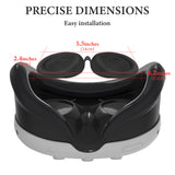 Geekria VR Lens Protective Shell Cover Compatible with Meta Quest 3 Headset, Silicone Protect Cover Cap Design, Dust-Proof & Anti-Scratch, Washable Protective Sleeve (Black)