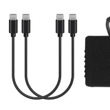 Geekria Type C Speakers Short Charger Cable Compatible with JBL GO 4, CLIP5, Flip 7/6/5, Pulse 5/4, Charge 6/4, USB-C to USB-C Replacement Power Charging Cord (1ft/30cm 2Pack)