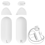 Geekria Anti-Slip Silicone Pad Compatible with PSVR 2, PlayStation VR2 Grip Covers, Controller Grip Protector Sticker, Button Protection Pad Kit (White)