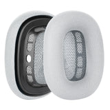 Geekria QuickFit Replacement Ear Pads Compatible with Apple Airpods MAX Headphones Ear Cushions, Headset Earpads, Ear Cups Cover Repair Parts (Silver)
