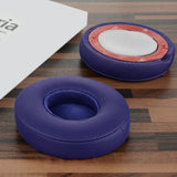 Geekria QuickFit Replacement Ear Pads for Beats Solo 3 (A1796), Solo 3.0 Wireless On-Ear Headphones Ear Cushions, Headset Earpads, Ear Cups Cover Repair Parts (Pop Indigo)