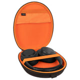 Geekria Shield Headphones Case Compatible with Audio-Technica ATH-ANC7B, ATH-ANC27X, ATH-ANC27, ATH-ANC9, ATH-SR30BT, Replacement Hard Shell Travel Carrying Bag with Cable Storage (Black)