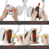 Geekria Comfort Velour Replacement Ear Pads for Audio Technica ATH M50X, M50XBT, M50xBT2, M60X, M45, M35, M30, M20, ATH-MSR7 Headphones Ear Cushions, Headset Earpads, Ear Cups Repair Parts (Brown)