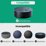 Geekria Shield Case Compatible with Echo Dot 2nd Generation Smart Speaker, Replacement Hard Shell Travel Carrying Bag (Black)