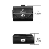 Geekria Belt Case Cover Compatible with Apple AirPods4, AirPods Pro 3/2 Earbuds, Belt Clip Protective Carrying Pouch (Black)