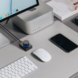 Geekria USB Volume Adjustment Knob with Rotate Volume Adjustment & One Key Mute Function, PC / Phone Audio Remote Volume Control Adapter Support Win 7, 8, 10, Vista, MAC, Android (5FT / 1.5m Cord)