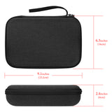 Geekria Carrying Case for Insta360 X5, Hard Shell Travel Storage Case Compatible with Insta360 X5, X4, Water-Resistance Protective Hard with Cable Storage, Camera Accessories (Dark Grey)