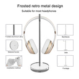 Geekria Acrylic Aluminum Headphones Stand for On-Ear Headphones, Gaming Headset Holder, Desk Display Hanger Compatible with Bose QC35, Sony WH-1000XM6, WH-1000XM5, WH-1000XM4 (Clear)