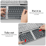 Geekria Keyboard Carrying Case, Compatible with Logitech Keys-to-GO 2 Keyboard and M350s Mouse Combo Case, Hard Shell Protective Travel Bag (Dark Grey)