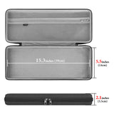 Geekria 90%-96% Keyboard Case, Compatible with Keychron K4 / K4 HE, RK Royal KLUDGE RK96 / RK100, Hard Shell Travel Carrying Bag for 100keys Mechanical Gaming Keyboard (Dark Gray)
