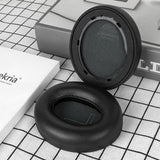 Geekria Elite Sheepskin Replacement Ear Pads for Soundcore by Anker Life Q20, Q20+, Q20i, Life 2 Headphones (Not Fit for Life 2 Neo), Repair Parts (Black)