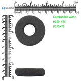 Geekria Comfort Foam Replacement Ear Pads + Mic Windscreen Foam Compatible with BlueParrott B250-XTS, B250-XT Plus, B250-XT, B250, B150 Headphones Mic Foam Cover + Ear Cushions (Black)