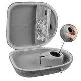 Geekria Shield Headphones Case Compatible with Sony WH-CH720N, WH-1000XM5, WH-1000XM4, WH-XB910N, Replacement Hard Shell Travel Carrying Bag with Cable Storage (Grey)