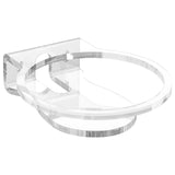Geekria Acrylic Wall Mount Compatible with 2022 Echo Dot 5th Gen / 4th Gen, 5th Gen with LED Clock & Alexa, Stable and Easy Installation Speaker Mount Stand Protector (Clear)