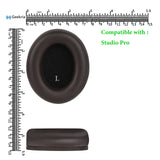 Geekria SNAP Ear Pads Replacement Kit for Beats Studio Pro Headphones, Magnetic Easy Switch Ear Cushions, Exchange Earpads in Seconds (Brown Protein Leather, 1 Pair)
