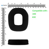 Geekria Comfort Velour Replacement Ear Pads for Astro A40, A50 Headphones Ear Cushions, Repair Parts (Black)