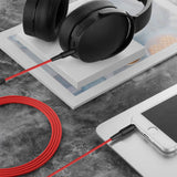 Geekria Audio Cable with Mic Compatible with Skullcandy Hesh Evo, Crusher Evo, Crusher Wireless, Cassette, Riff 2, 3.5mm Aux Replacement Stereo Cord with Inline Microphone (4 ft/1.2 m)
