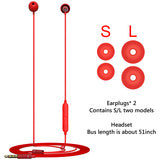 Geekria Silicone Sleep Earbuds, Mini ASMR Sleeping Earphone with MIC and VC, 3.5mm Male Noise-Isolating Soft Ear Plugs, For Light Sleep, Insomnia, Side Sleep, Air Travel (Red)