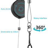 Geekria VR Cable Management Compatible with Meta Quest 2/Quest 3/PSVR 2/HTC Vive/Vive Pro/HP Reverb G2/PSVR VR Accessories, Drill Free Retractable Virtual Reality Pulley System 6 Packs