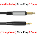Geekria Audio Cable Compatible with Bose Headphones 700, QuietComfort Ultra, QC45, QC35II, QC35, QC25 Headphones, 2.5mm Braided Nylon Replacement Stereo Cord (4ft / 1.2m)