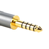 Geekria 4.4mm Male to (1/8'') 3.5mm/2.5mm Balanced Female Headphones Adapter, Aluminum Alloy Conversion Audio Plug, Gold Plated (2 Pack)