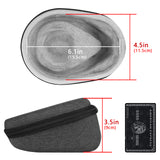 Geekria Shield Headphone Case Compatible with MUSE 2, MUSE, The Brain Sensing Headband Case, Replacement Hard Shell Travel Carrying Bag with Cable Storage (Dark Grey)