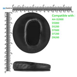 Geekria Elite Sheepskin Replacement Ear Pads for DENON AH-D2000, D5000, D5200, D7000, D7200, D9200 Headphones Ear Cushions, Headset Earpads, Ear Cups Cover Repair Parts (Black)
