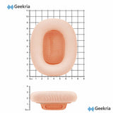 Geekria Comfort Mesh Fabric Replacement Ear Pads Compatible with AirPods MAX (A2096), AirPodsMAX2 (A3184) Headphones, Ear Cushions (Orange)