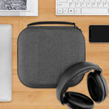 Geekria Shield Headphones Case Compatible with Sennheiser HD400PRO/HD 560S/HD598/HD 599SE/HD280PRO/HD 600, Replacement Hard Shell Travel Carrying Bag with Cable Storage (Dark Grey)