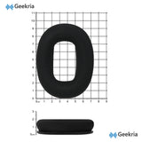 Geekria Comfort Mesh Fabric Replacement Ear Pads for Marshall Monitor II ANC Headphones Ear Cushions, Repair Parts (Black)