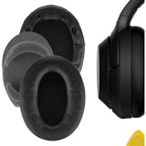 Geekria QuickFit Replacement Ear Pads for Sony WH-1000XM3 Headphones Ear Cushions, Headset Earpads, Ear Cups Cover Repair Parts (Black)