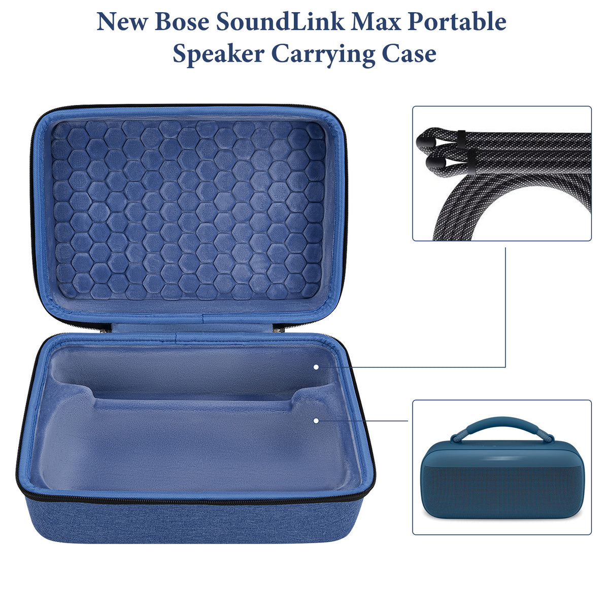 Geekria Shield Speaker Case Compatible with Bose Soundlink Max Case Co