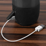 Geekria USB Speakers Short Charger Cable Compatible with JBL GO2, Flip4, Flip3, Charge2+, Charge3, Pulse3, Boombox, USB Replacement Power Charging Cord (1 ft / 30 cm 2 Pack)