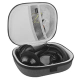 Geekria Shield Headphones Case Compatible with Logitech H340 USB, H390 USB, H151, ZONE 950, Zone Learn Case, Replacement Hard Shell Travel Carrying Bag with Cable Storage (Black)