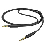 Geekria Audio Cable with Mic Compatible with Anker Soundcore Space One Q20i Q45 Life 2 Neo, COWIN E7 Cable, 3.5mm Replacement Stereo Cord with Inline Microphone and Volume Control (4 ft / 1.2 m)