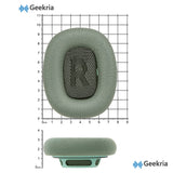 Geekria Comfort Mesh Fabric Replacement Ear Pads Compatible with Apple AirPods MAX (A2096), AirPods MAX2 (A3184) Headphones, Ear Cushions (Green)